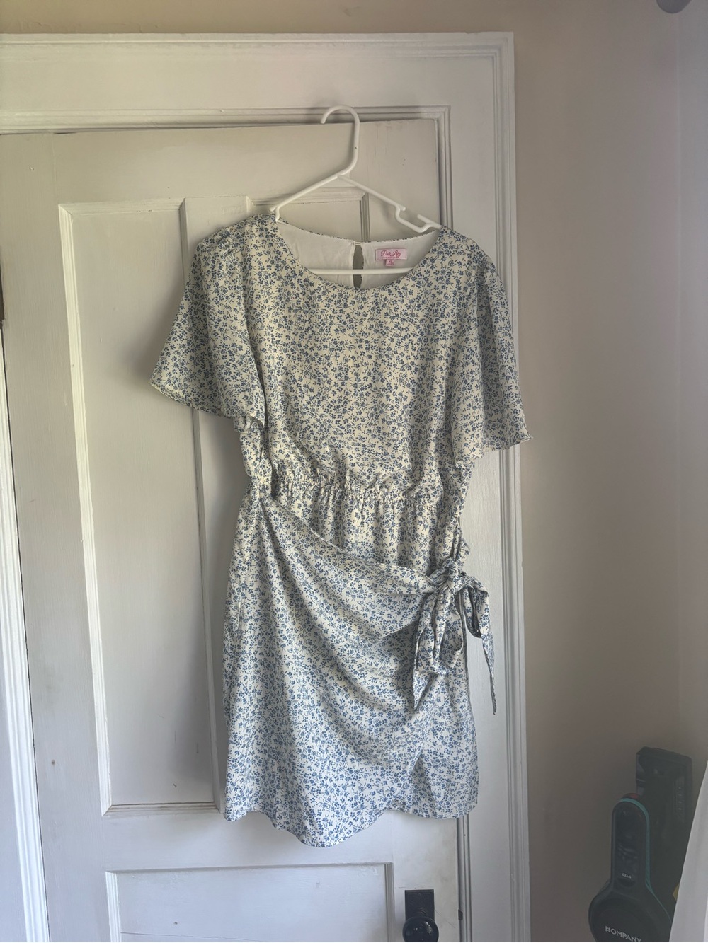 Pink Lilly wrap dress